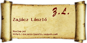 Zajácz László névjegykártya