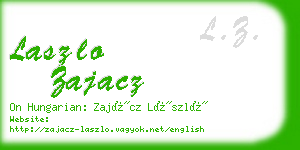 laszlo zajacz business card